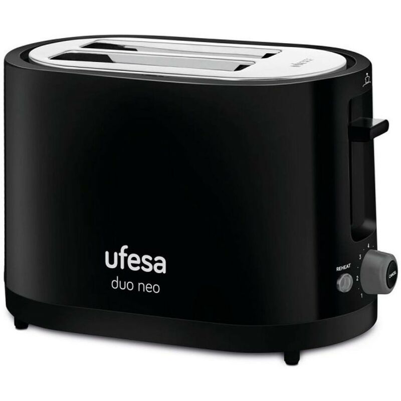 Ufesa TT7485 Duo Neo Tostador 2 Rebanadas 750W Negro