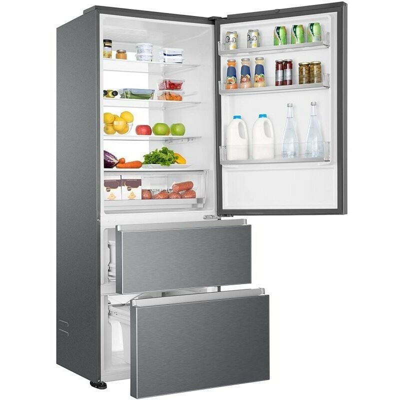 Haier A3FE743CPJ Frigorífico Combi No Frost 190x70cm A++ Inox