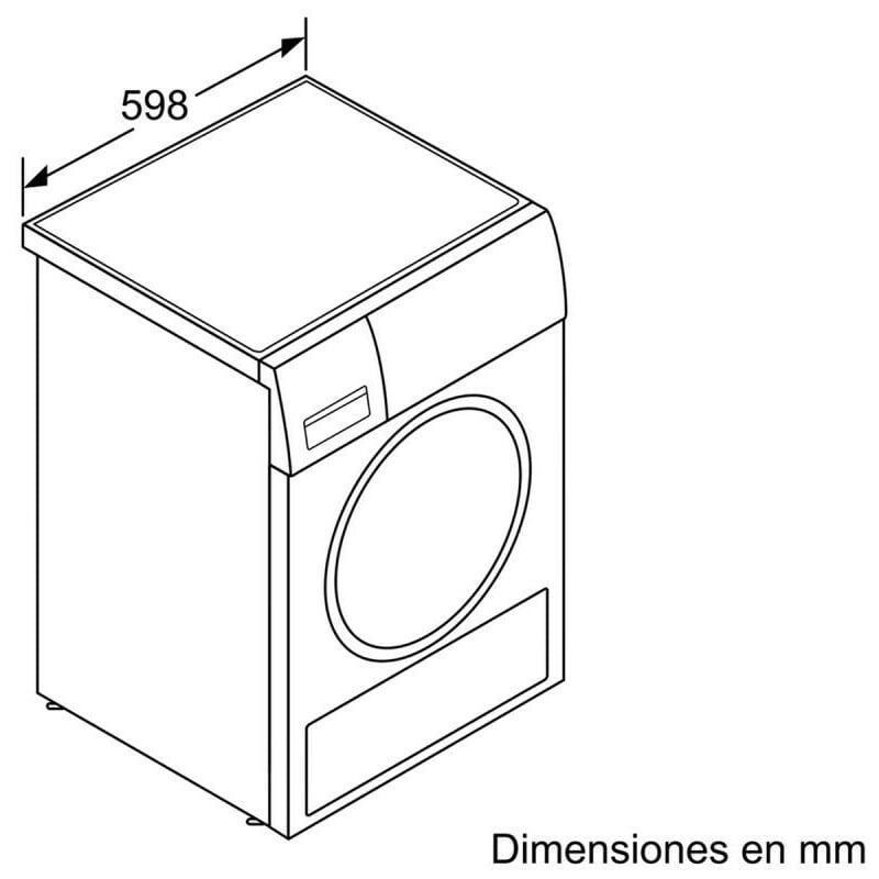 Siemens WT47URH1ES Secadora Bomba de Calor Carga Frontal 8Kg A+++ Blanca