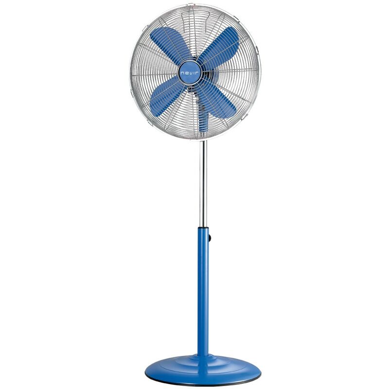 Nevir NVR-VPM40 Ventilador de Pie Metálico 40Cm Azul