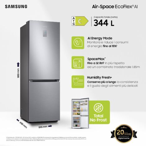 Combi Samsung RB34C775CS9/EF No Frost 185cm Clase C Inox