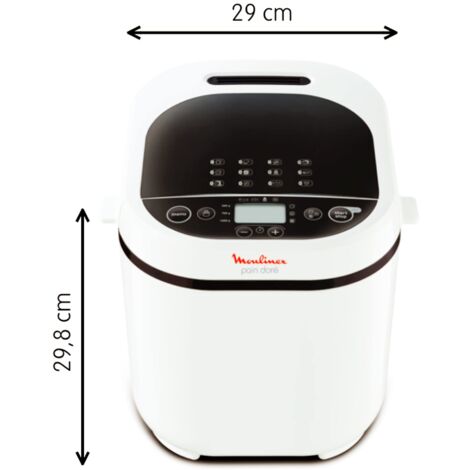 máquina para hacer pan 1kg 720w blanco - ow210130 - moulinex -