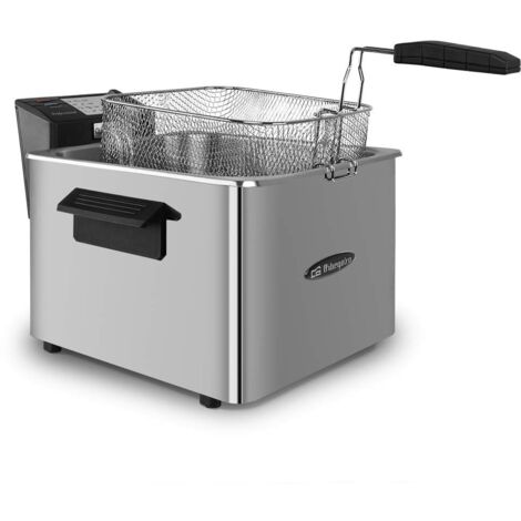 FREIDORA PROFESIONAL ORBEGOZO FDR 80 - 3000W - 8 LITROS - TERMOSTATO REGULABLE - TAPADERA EXTRAIBLE - ACERO INOXIDABLE