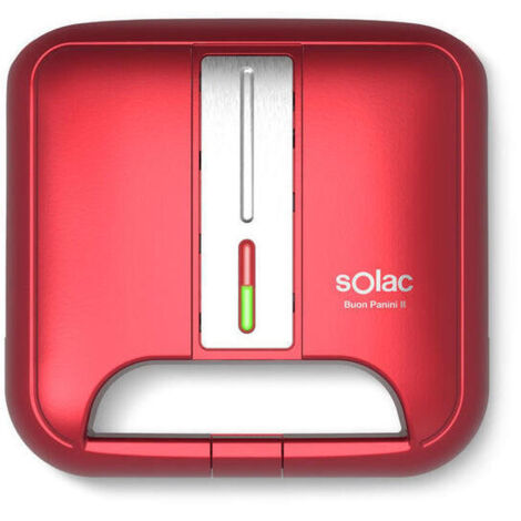 Sandwichera  2 sandwich Solac SD5058 BUON PANINI II Rojo