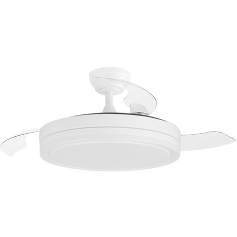 Ventilador de techo retráctil 35W – 6 velocidades – Motor DC silencioso – Luz LED 36W con 3 tonos – Diámetro 105 cm – Orbegozo (1/3)