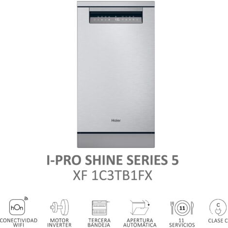 Lavavajillas Haier XF1C3TB1FX 45 cm C 11 Servicio