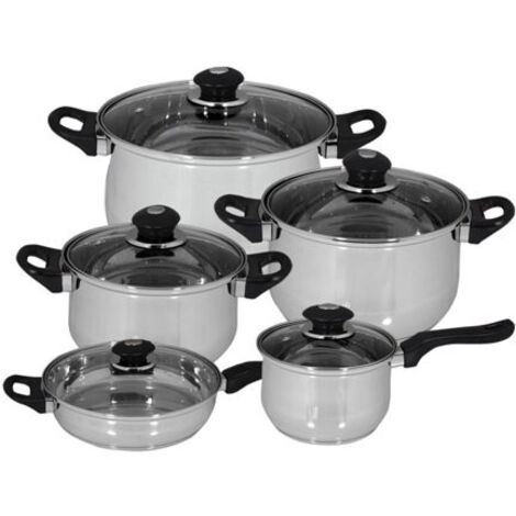 Bateria Cocina Senso Acero Inoxidable Magefesa 10 Pz