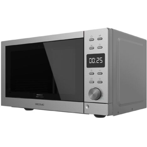 Cecotec Microondas sin plato Digital GrandHeat 2000 Flatbed Steel. 700 W en 6 Niveles, Capacidad 20 Litros (1/6)