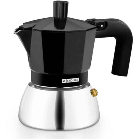 Cafetera induccion inox black para 6 tazas M863006 monix