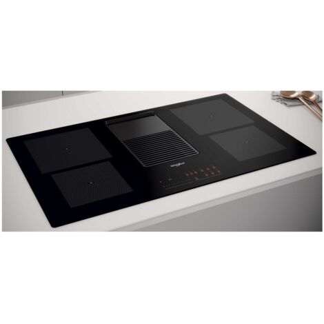 Placa de inducción al vacío 83cm 4 fuegos 7500w negra - WVH92K/1 - whirlpool -