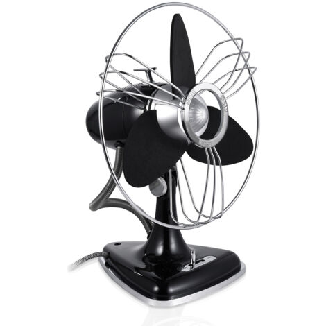 Ventilador vintage metálico VM553 35W con oscilación ajustable