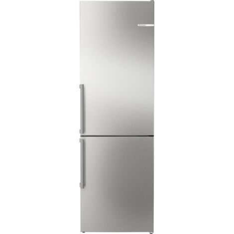 Bosch Serie 4, Combinación frigorífico-congelador independiente con congelador inferior, 186 x 60 cm, Acero cepillado Antihuellas, KGN36VIBT (1/5)