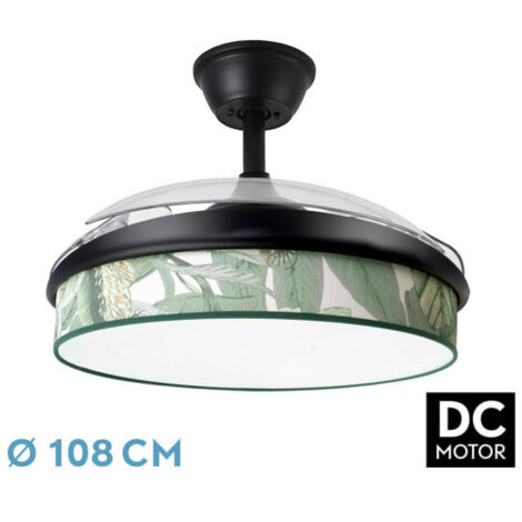 FABRILAMP Ventilador De Techo Dc Moda 72w Negro 108d 3aspas 7200lm De (1/3)