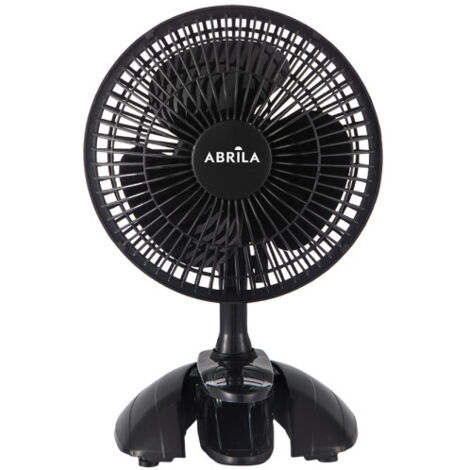 Ventilador de sobremesa con pinza "Nervión" regulable (20W motor AC 2 velocidades) color negro (1/3)