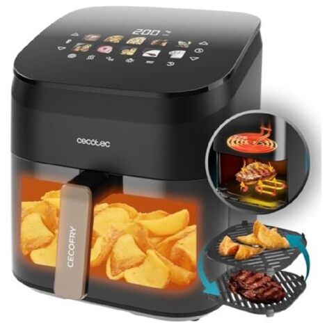 Cecotec Freidora sin aceite Cecofry&Grill Smokin' 6500