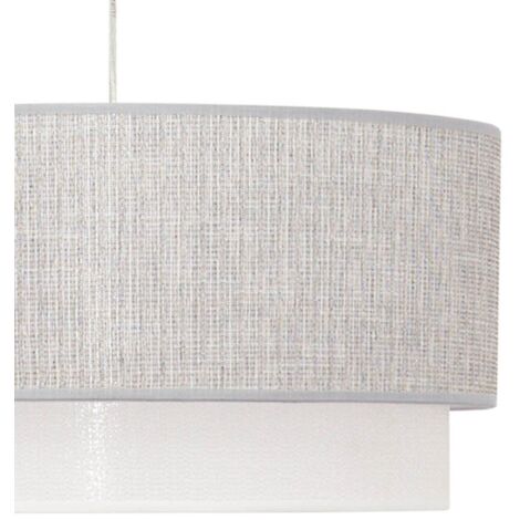 Lampara Colgante Kenya 3xe27 Gris/blanco Reg.50d de FABRILAMP.