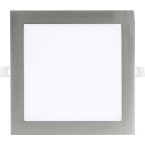 Downlight Empotrar 24W 3000-4000-6500K Níquel 2160lm Cuadrado 1,3x22,5x22,5cm Corte 20cm ABACO