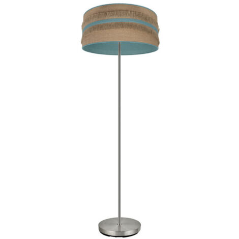 FABRILAMP Pie Salon Natalia 1xe27 Niquel/saco-turquesa 164x40x40 Cm