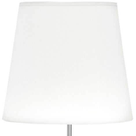 Lampara de Pie Salon Maldivas 1xe27 Niquel/blanco 40d de FABRILAMP. (1/2)