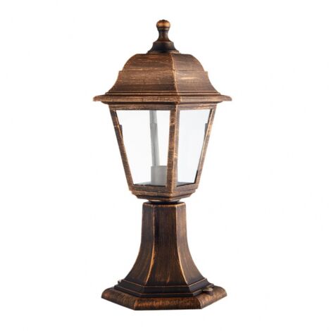FAB 125871016  Sobremuro Exterior Albahaca 1xe27 Oro Viejo Ip44 Policarbonato 41,5x16,5d