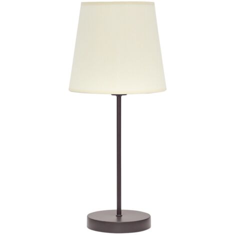 FABRILAMP Lampara Sobremesa Maldivas 1xe14 Marron/beis 20d