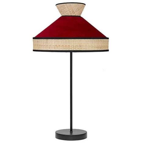 Sobremesa Alto Fabrizio 1xe27 Natural/rojo 61x30x30 Cm (1/3)
