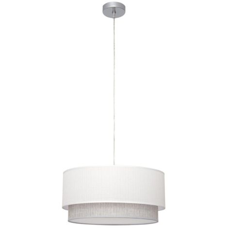Lampara Colgante Kenya 3xe27 Blanco/gris 40d de FABRILAMP.