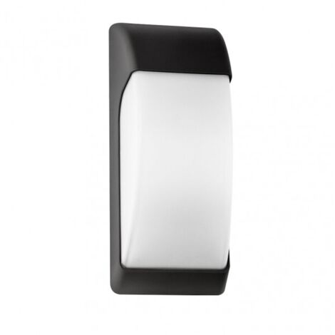 Aplique Exterior Espelta 1xe27 Negro Ip65 Policarbonato 32x12,9x13 Cm