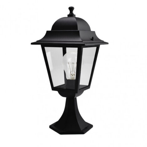 FAB 149271009 Sobremuro Exterior Aluminio Spica 1xe27 Negro Ip44 46x21,5x21,5 Cm