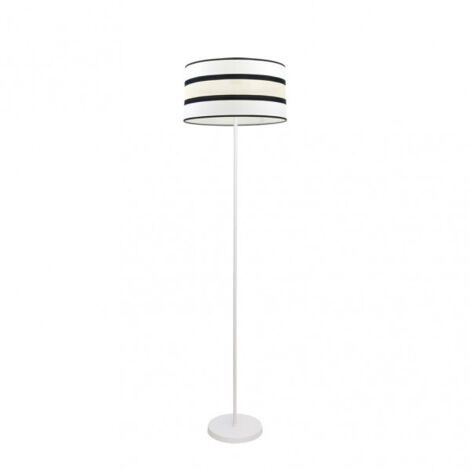 Pie Salon Karla 1xe27 Blanco/beis 149x40x40 Cm