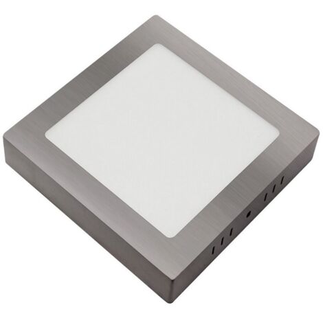 Downlight superficie gabro 24w 3000k-4000k-6500k Niquel 2160lm 3,5x29x29 Cm (1/3)