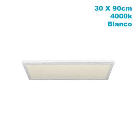 Panel LED Tivoli superficie 72W 4000K blanco 30x90cm (1/3)