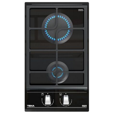 Placa de Gas Teka GZC 32300 XBA ExactFlame 2 Fuegos Cristal Negro 30cm (1/5)