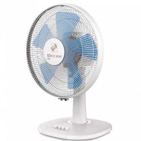 Ventilador de Sobremesa 25cm S&P ARTIC WIND 250 Blanco 37W