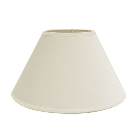 FABRILAMP 157324015 Pantalla Clara E27 Beis 40x20x26cm Cónica Cerrada de Tela o Papel, Vintage para Iluminación de Interiores (1/2)