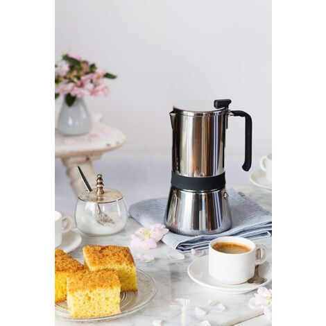 Cafetera Italiana Monix M770010 Acero Inoxidable 10 Tazas Gris 500 ml 900 g (1/2)