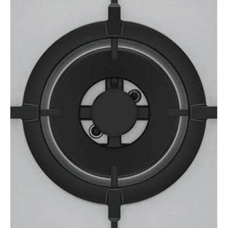 Placa a Gas Gas Natural Superficie Acero Inoxidable 75cm 4 Fuegos