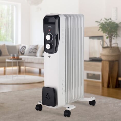 Radiador de Aceite Ufesa Antares RD1500 1500W 7 Elementos y Termostato (1/2)