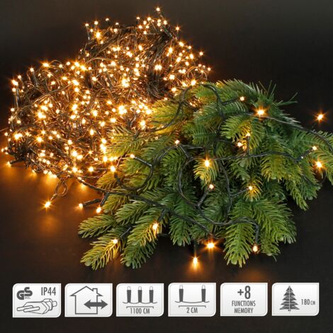 Guirnalda 'tipo espino' multifuncion 560 led luz calida exterior ip44 14m (1/5)