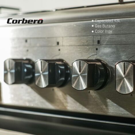 COCINA GAS BUTANO CORBERO CCSF45020BX INOX