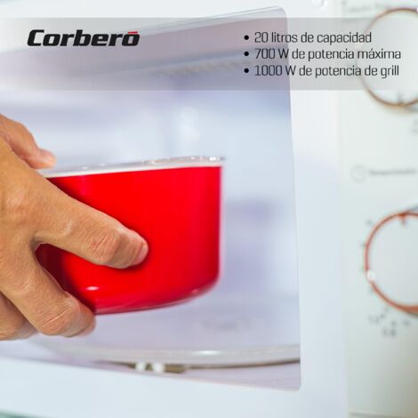MICROONDAS CORBERO CMICM5020GW 20L 700W GRILL