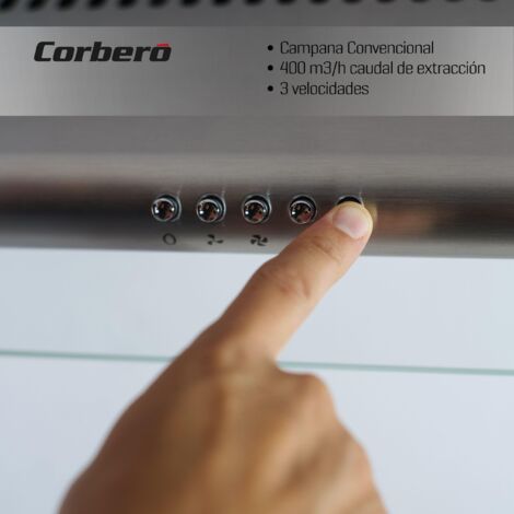 CAMPANA CORBERO 60 SELATI640X 400M3/H INOX D (1/5)