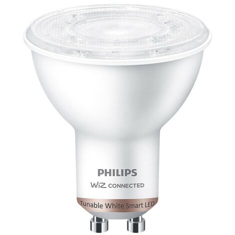 Bombilla led gu10 4,7w 2.700k-6.500k 345 lm wifi philips wiz