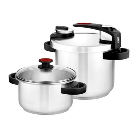Pack 2 Ollas Bra Tekna A185605/ 4+7L/ Acero Inoxidable (1/5)