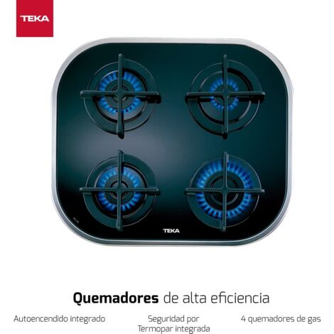 Placa Polivalente 4 quemadores de gas butano Fuegos TEKA CG.1 4G