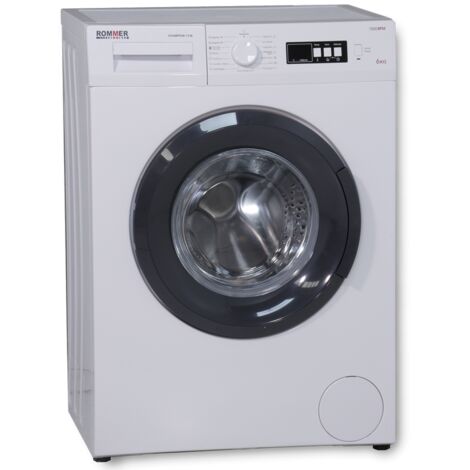 Rommer CHAMPION.1136 - Lavadora Carga Frontal 6 Kg 1000 Rpm D Blanco
