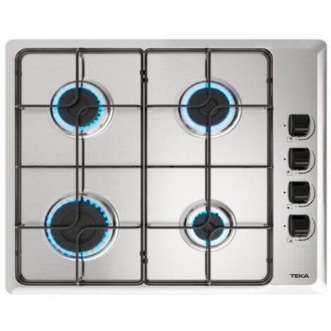 PLACA GAS NATURAL TEKA HLX640KLN IX 4 FUEGOS