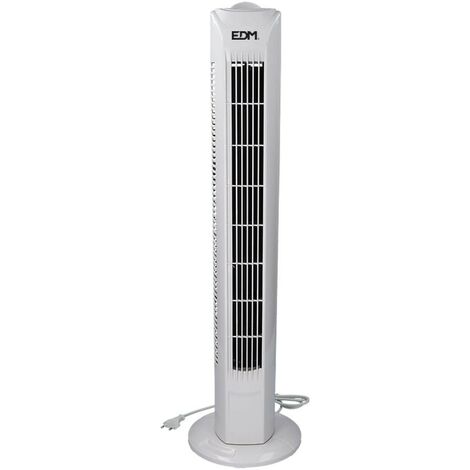 VENTILADOR DE TORRE POTENCIA: 45W BLANCO 21x78cm EDM