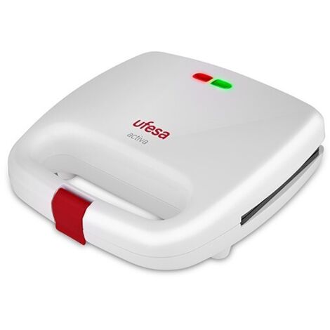 Sandwichera 2 sándwiches UFESA SW7850 Activa Rojo, Blanco (1/2)
