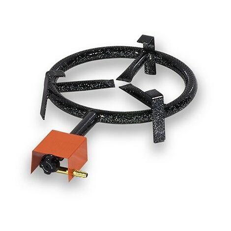 Paellero de Gas Vitrokitchen QP201B 1 Aro 20cm Negro Esmaltado